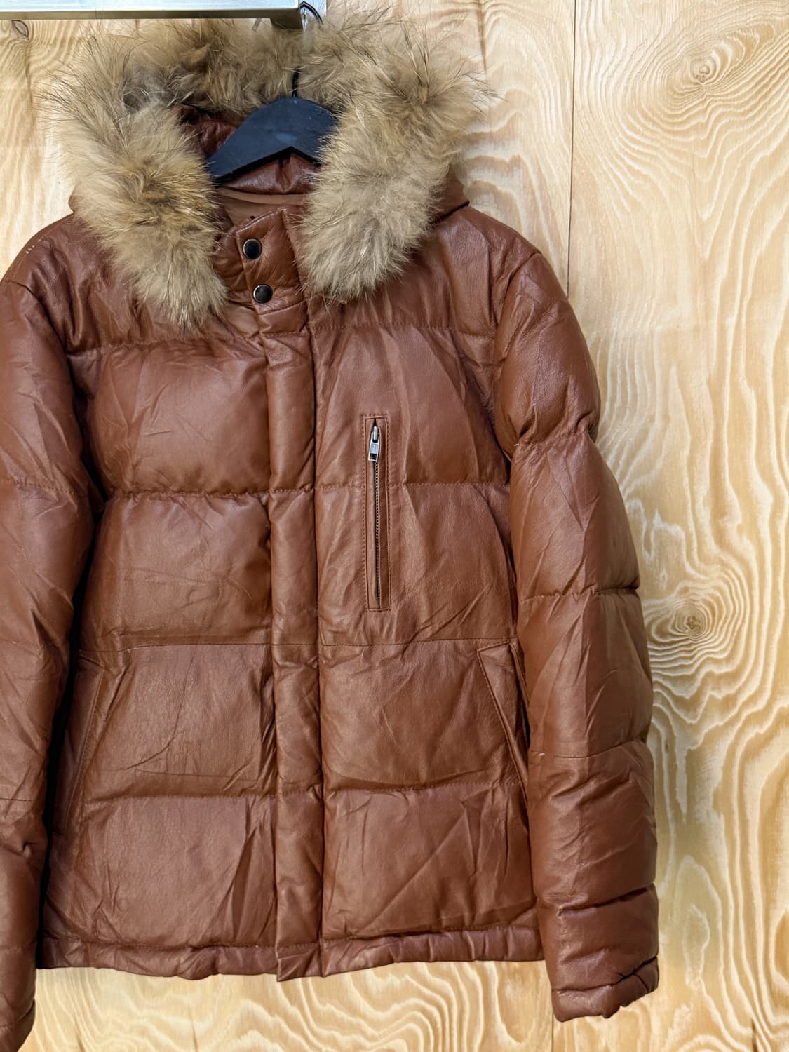 로베르토 마시니 포우 퍼 레더 다운 자켓 상품이미지4