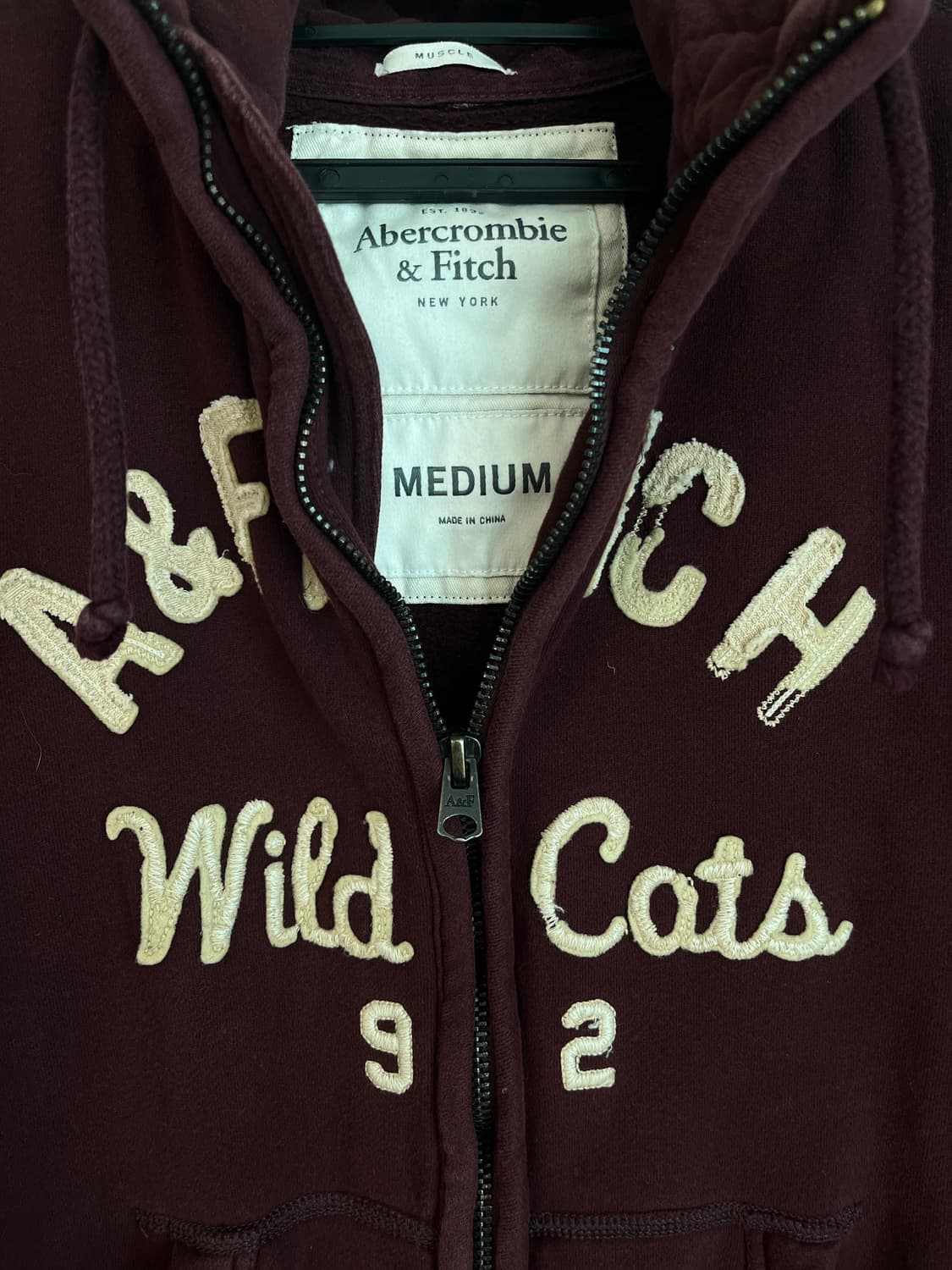 아베크롬비 A&F 후드집업 버건디 (M)  상품이미지4