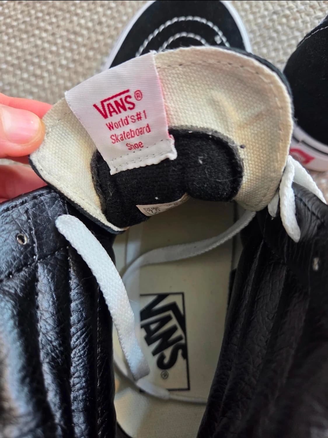 반스 스케이트 하이 블랙 270 상품이미지4