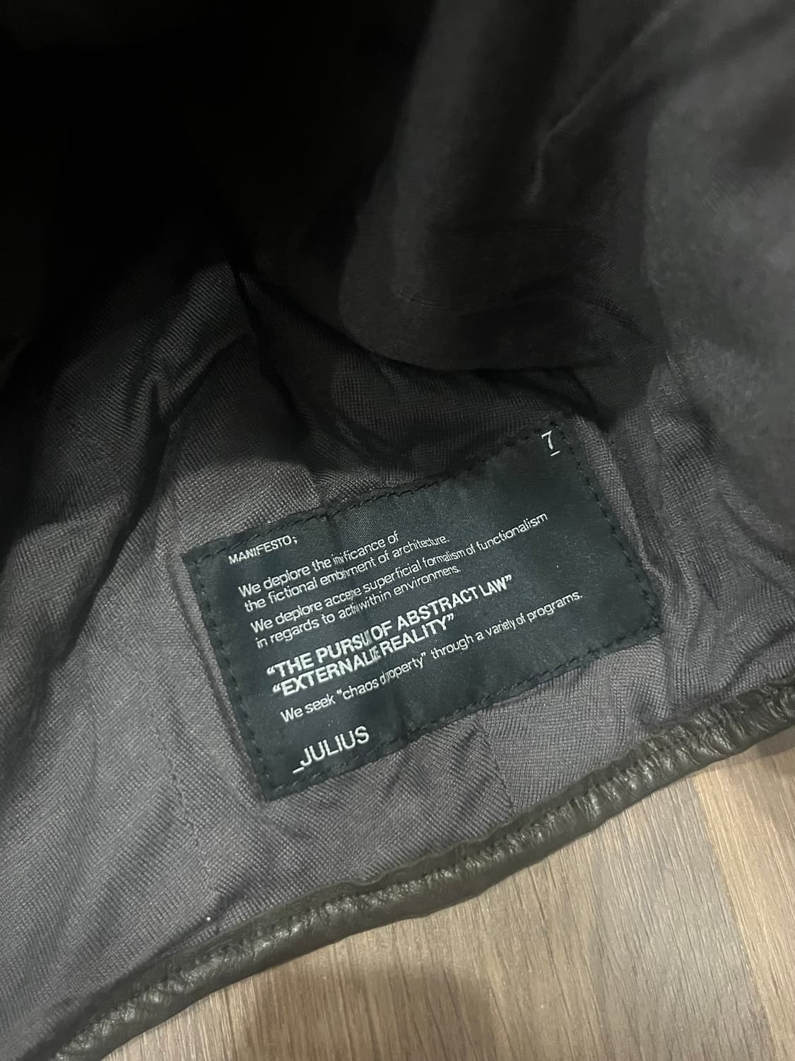 율리우스 아카이브 레더 플라이트 캡 F 상품이미지6