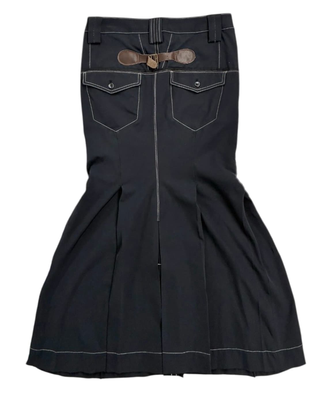 저버드 스티칭 플레어 스커트 상품이미지4