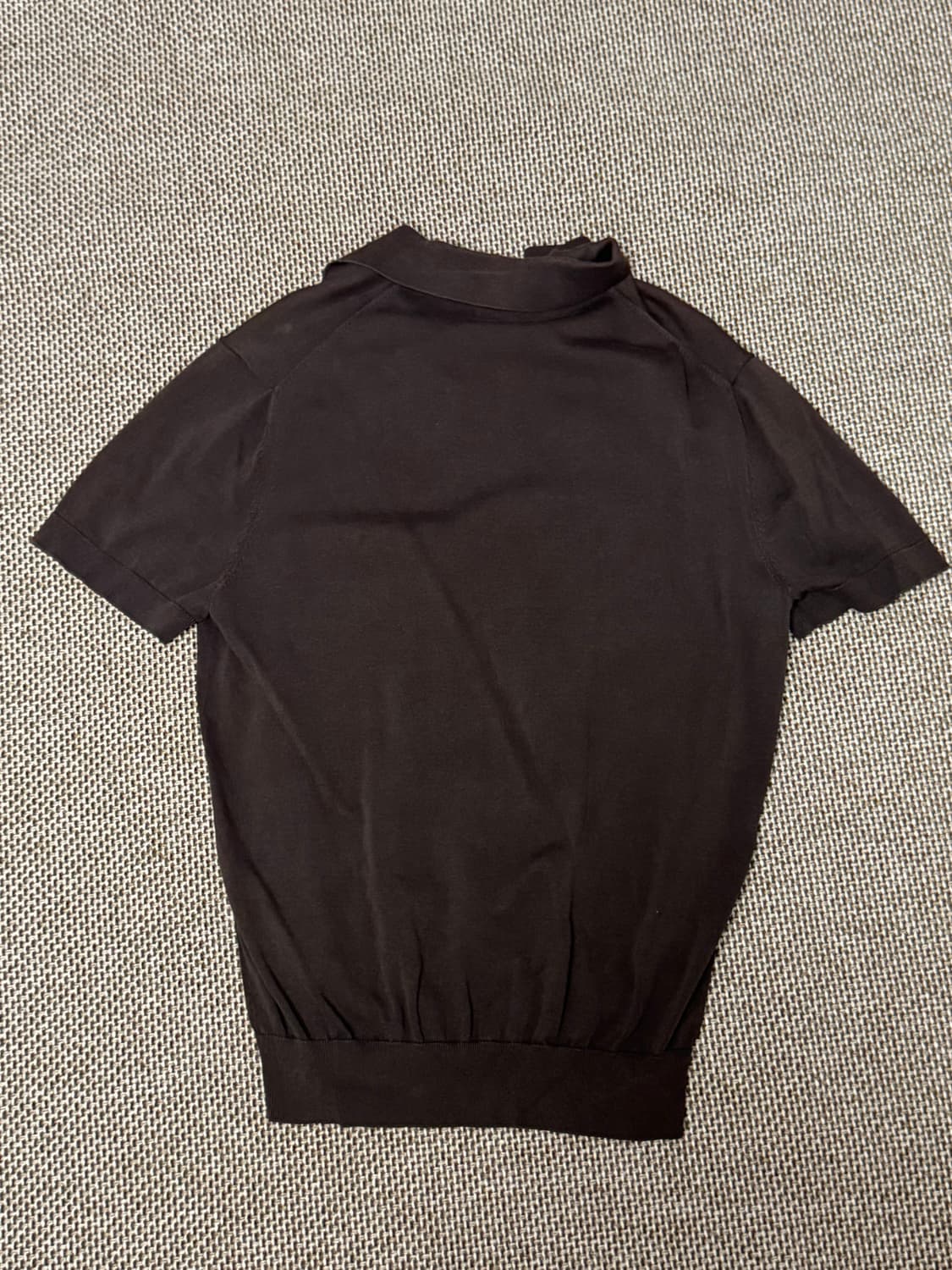 수트서플라이 실크 혼방 PK 폴로 티셔츠 브라운 판매 L (XL/105) 상품이미지4
