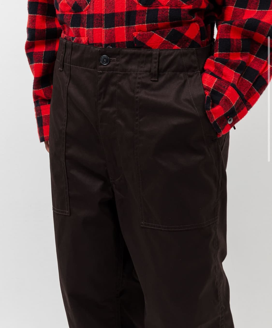 [새상품/32] 남이서팔 SW28 퍼티그 트윌 팬츠 면바지 블랙   상품이미지7