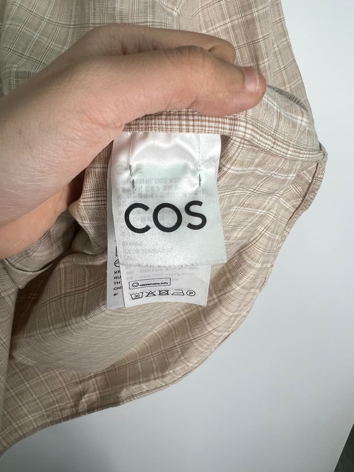 cos 체크 무늬 셔츠 상품이미지3