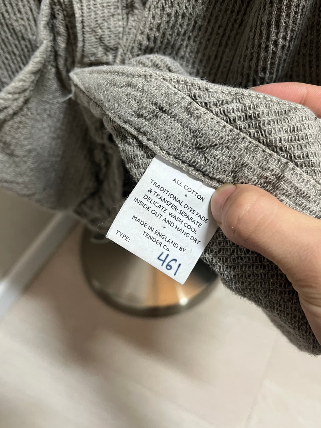 텐더앤코(Tender Co.) Type 461 와플 셔츠 자켓 - 4사이 상품이미지5