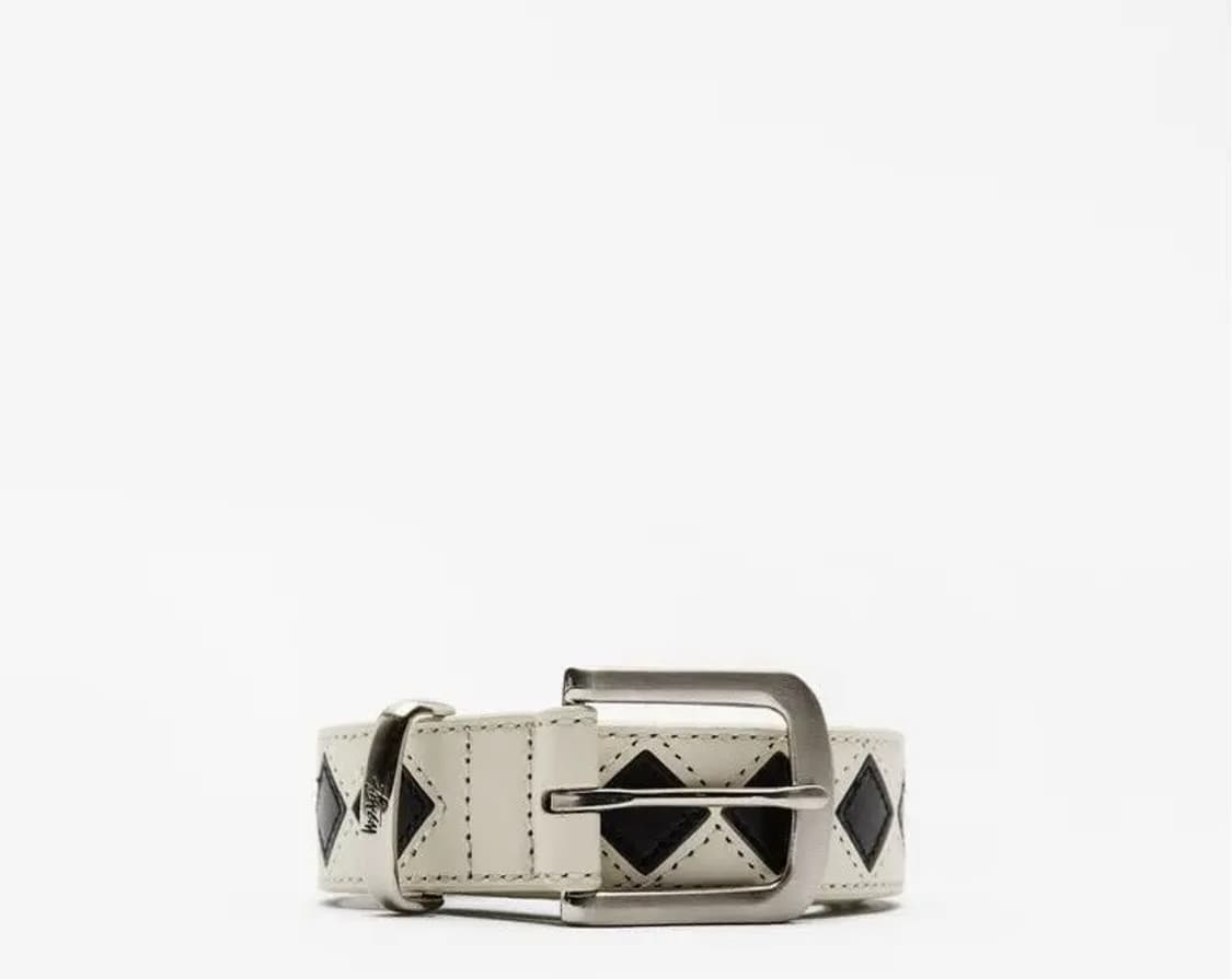Stussy Argyle Leather Belt 상품이미지1