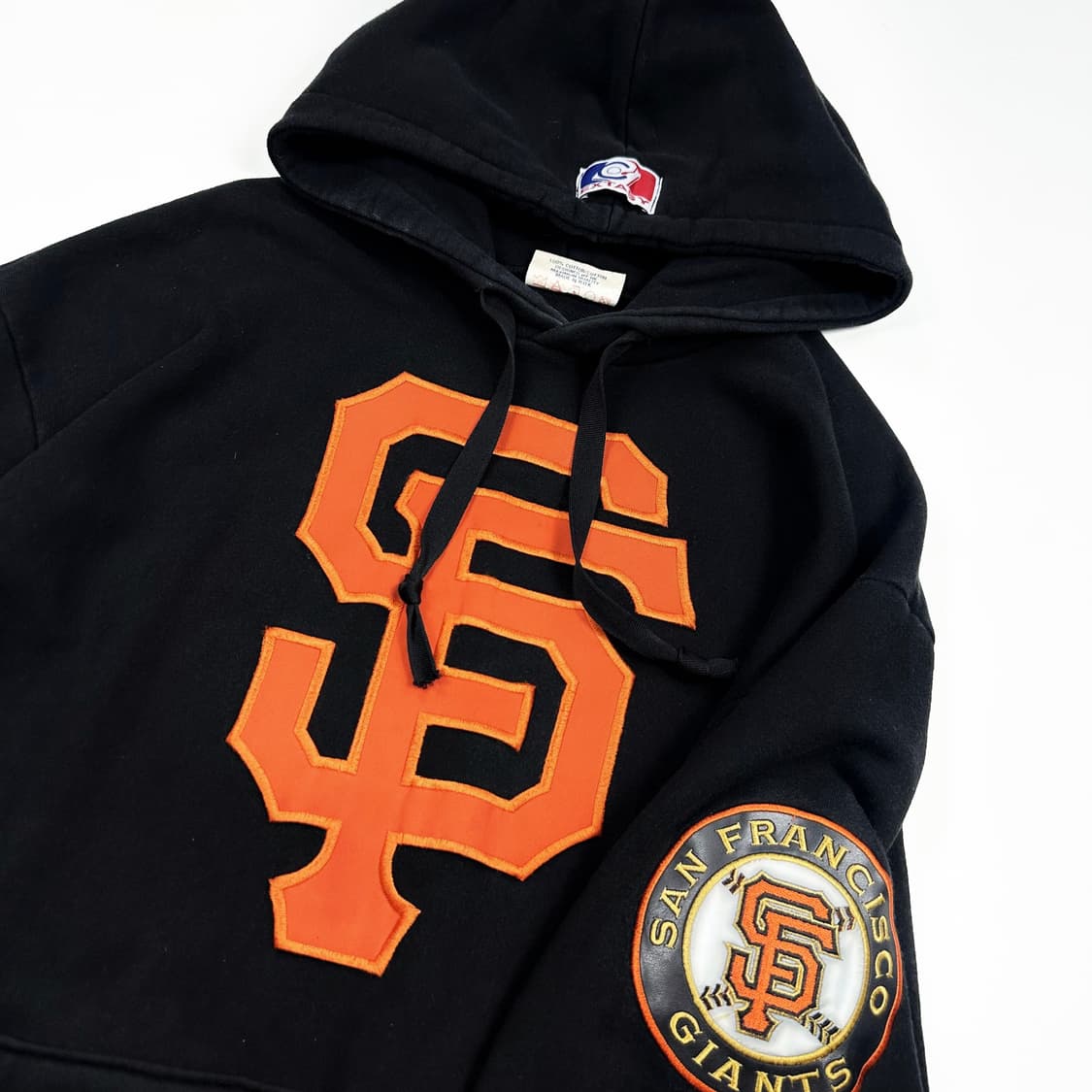 VTG 빈티지 MLB 샌프란시스코 빅로고 박시핏 후드티 L 상품이미지3