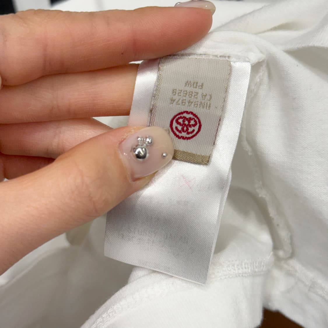 스투시 7부 티셔츠 전후면 레터링 빅로고 프린팅 디테일 화이트 상품이미지9