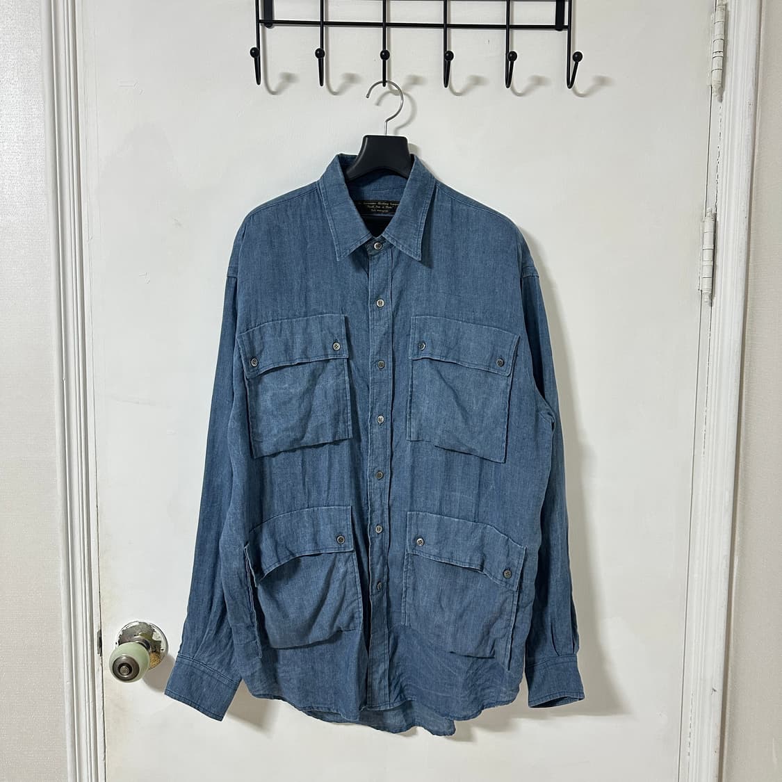 3(L) 다레니모 포켓 셔츠 블루 상품이미지1