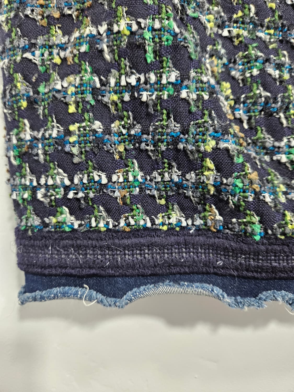 McGinn 트위드 미니스커트 밑단 데님 포인트 상품이미지5