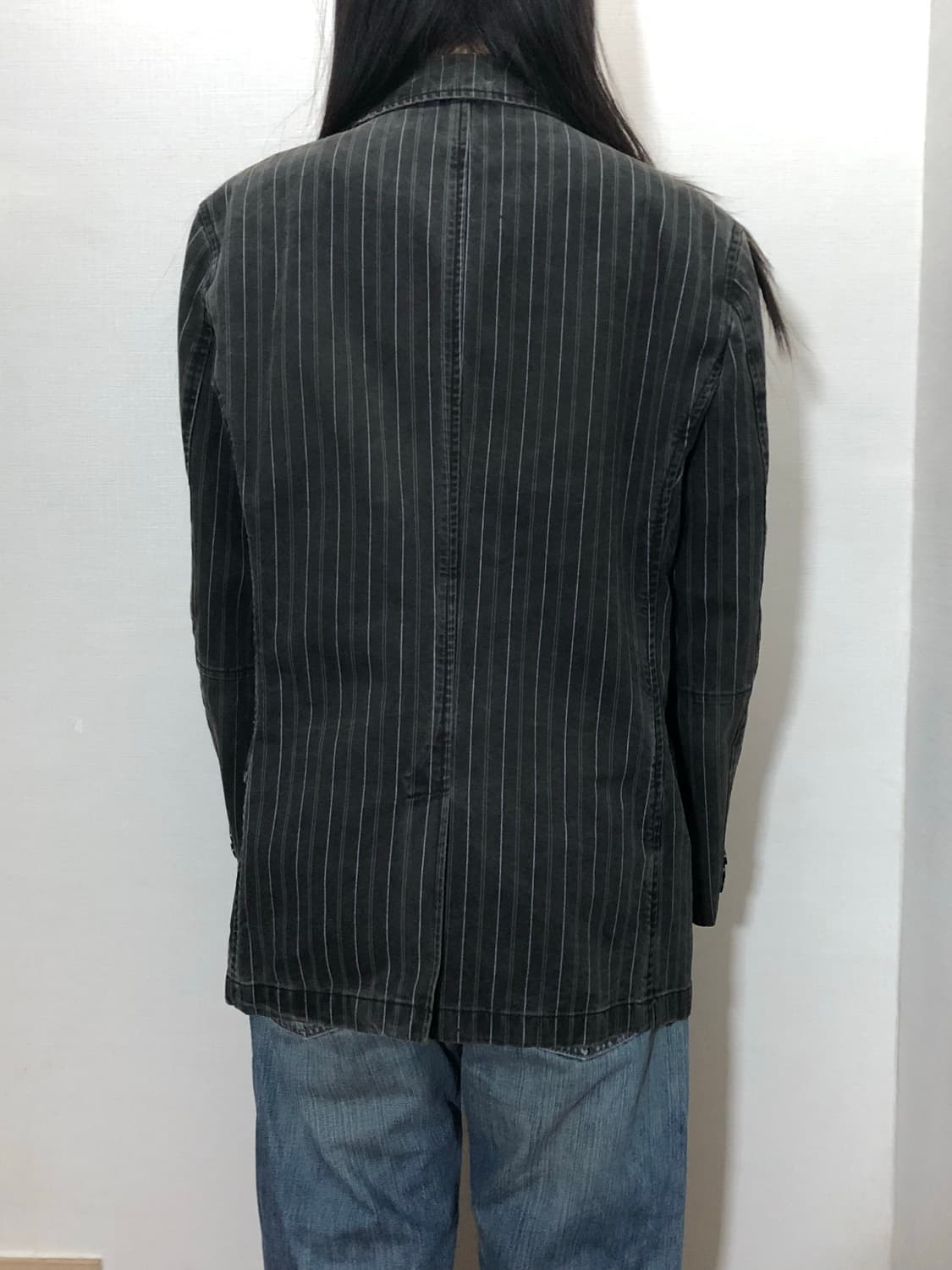 빈티지 빈폴 그레이 스트라이프 자켓 상품이미지8
