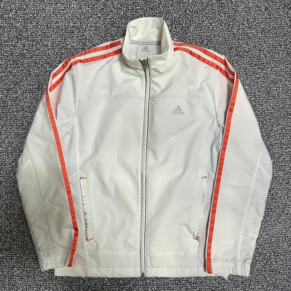 (XS추천) 아디다스 삼선 화이트 바람막이 상품이미지1