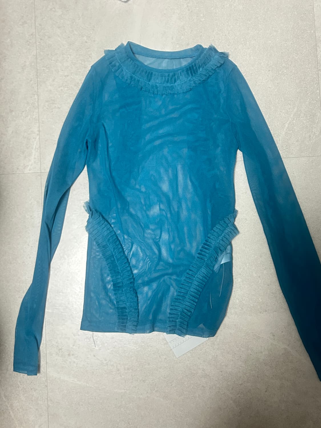 Ulika Sanctus 울리카 플리츠 롱 슬리브 탑 상품이미지1