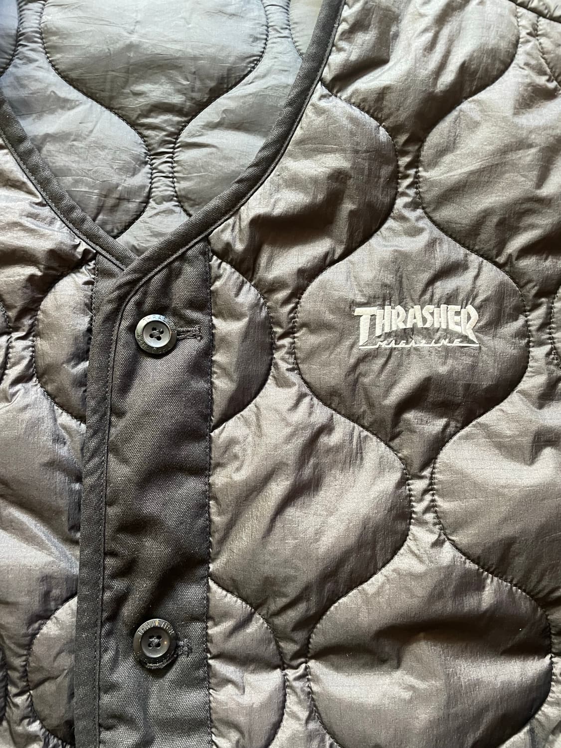 THRASHER 트레셔 깔깔이 경량패딩 XL 상품이미지5