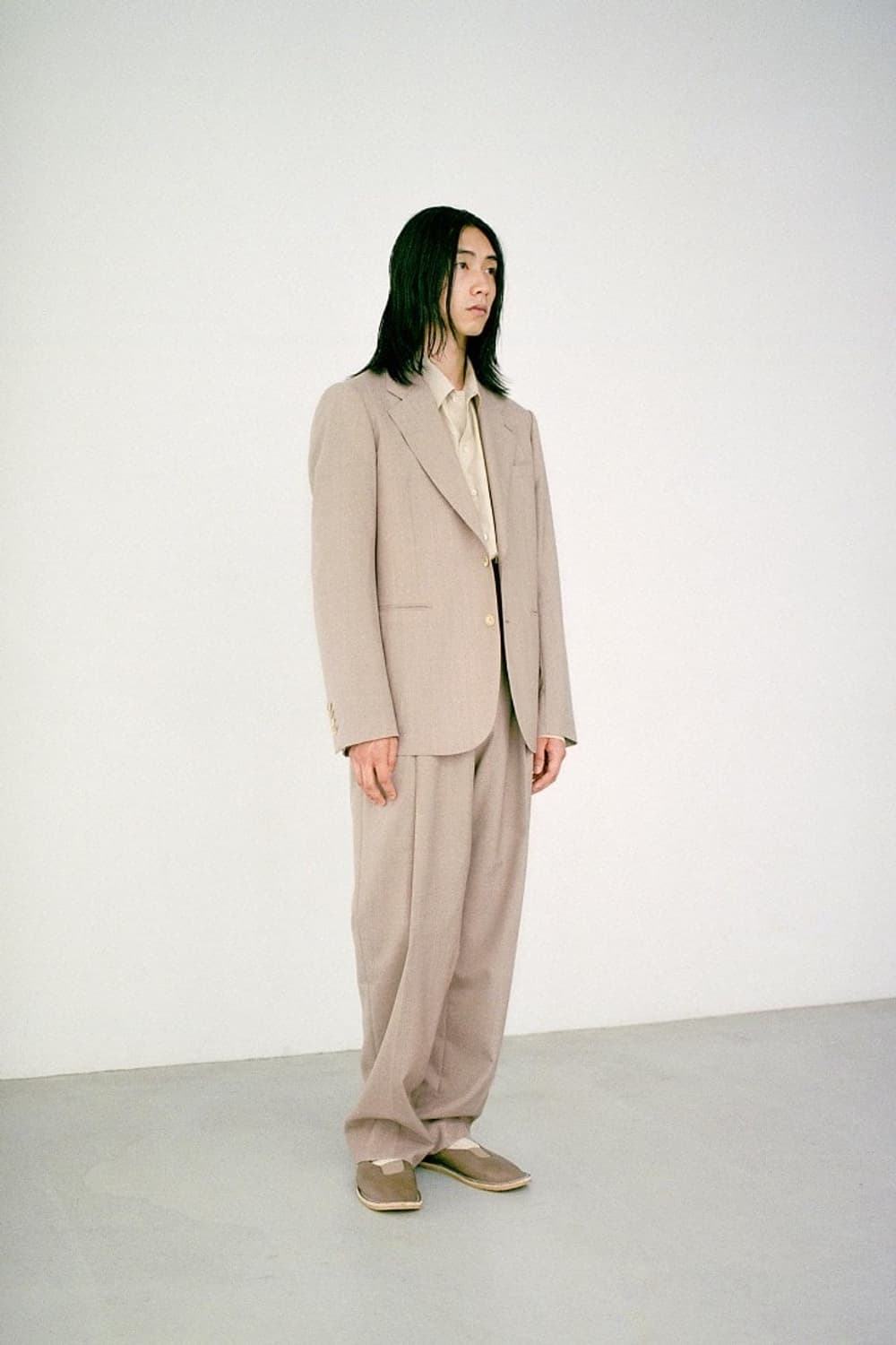 오라리 워셔블 울 트로피컬 탑 베이지 셋업 5 사이즈 새상품 상품이미지9