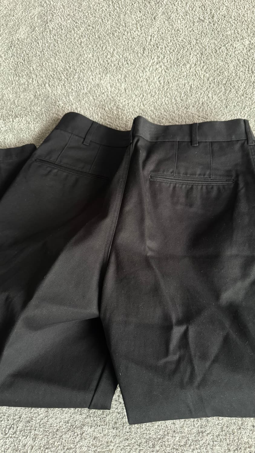 유니클로 U 블랙 와이드 팬츠 79cm 상품이미지5