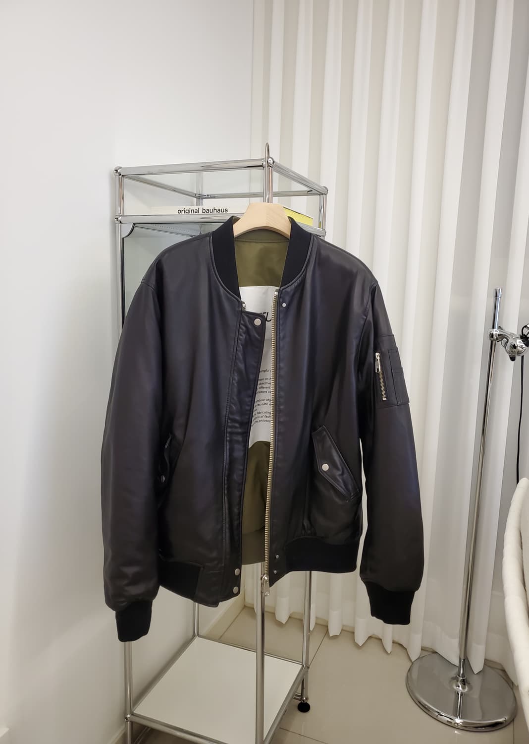 인스타펑크 양가죽 양면 ma1  항공점퍼 상품이미지3