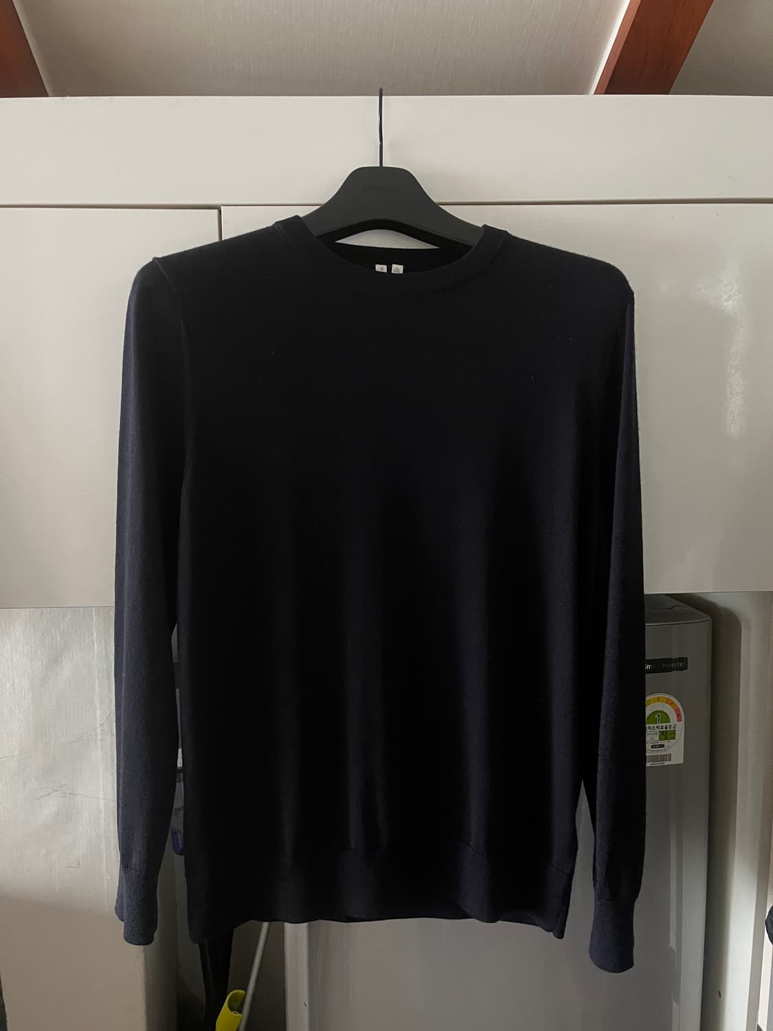 [M] 아르켓 파인 니트 메리노 스웨터 다크 블루 상품이미지1