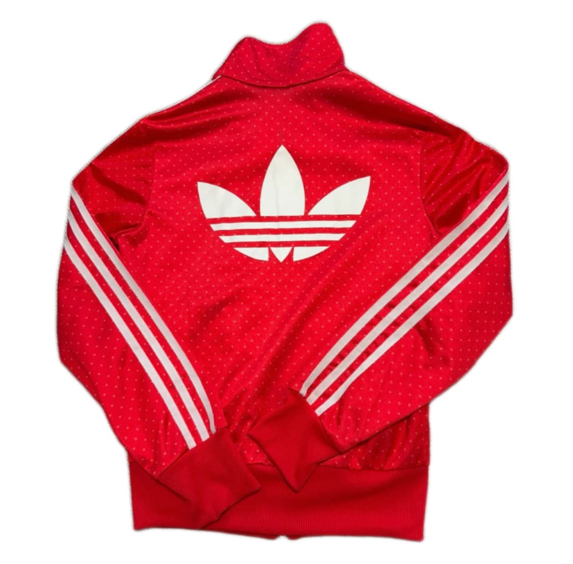 🔥아디다스 도트 파이어버드 빅로고 레드 땡땡이 트랙탑 져지🔥 상품이미지2