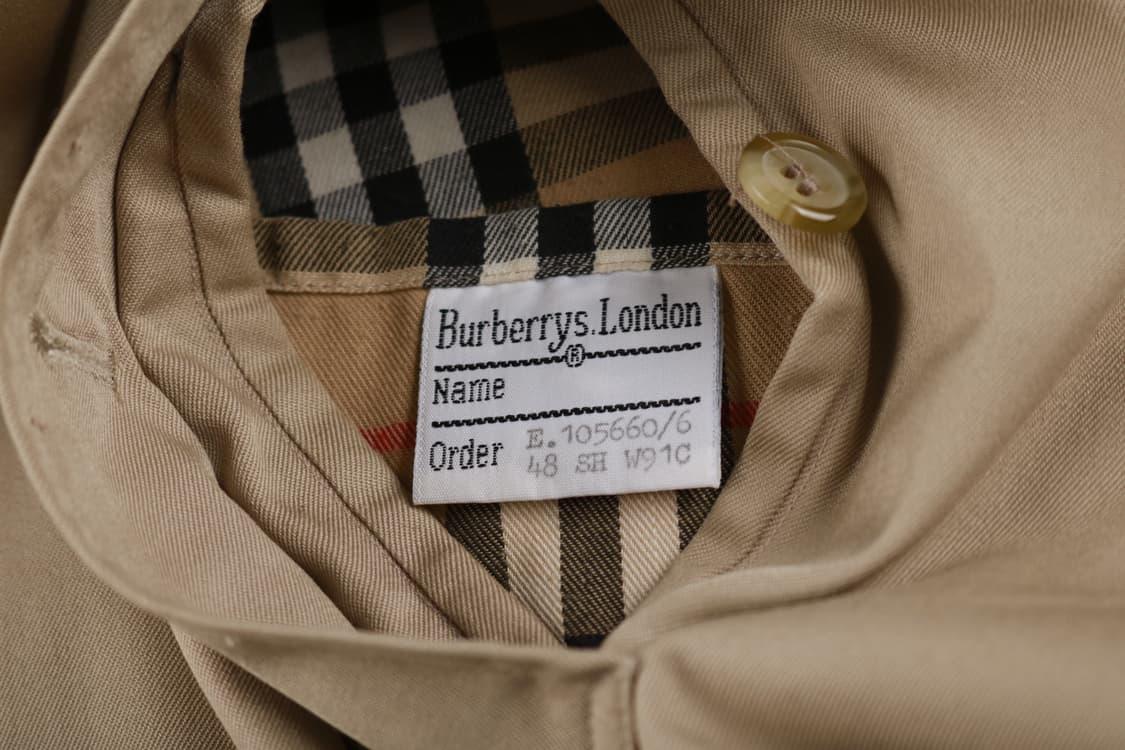 [L] 90's 버버리 싱글 트렌치코트 상품이미지7