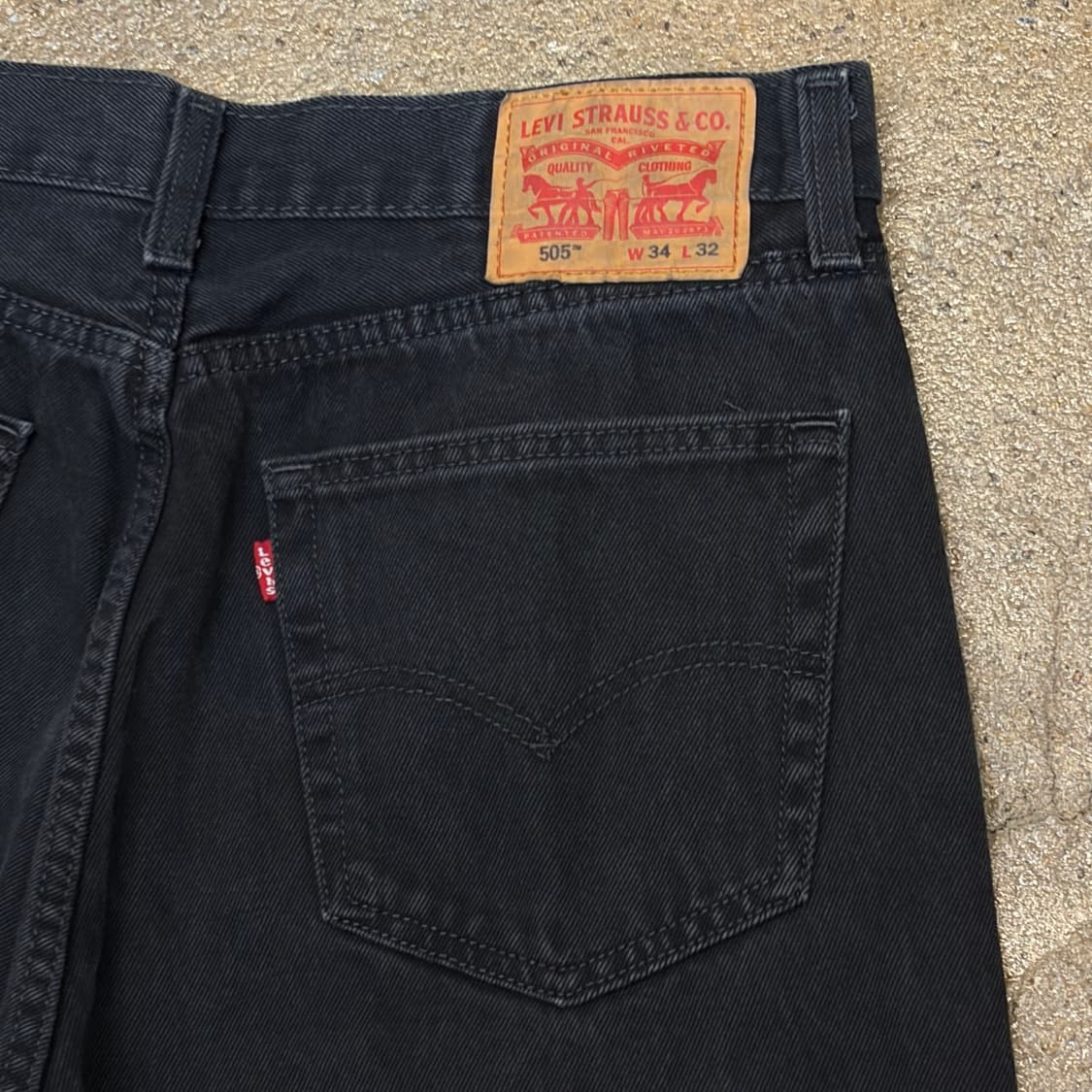 미국 빈티지 리바이스 505 블랙진 청바지 상품이미지6
