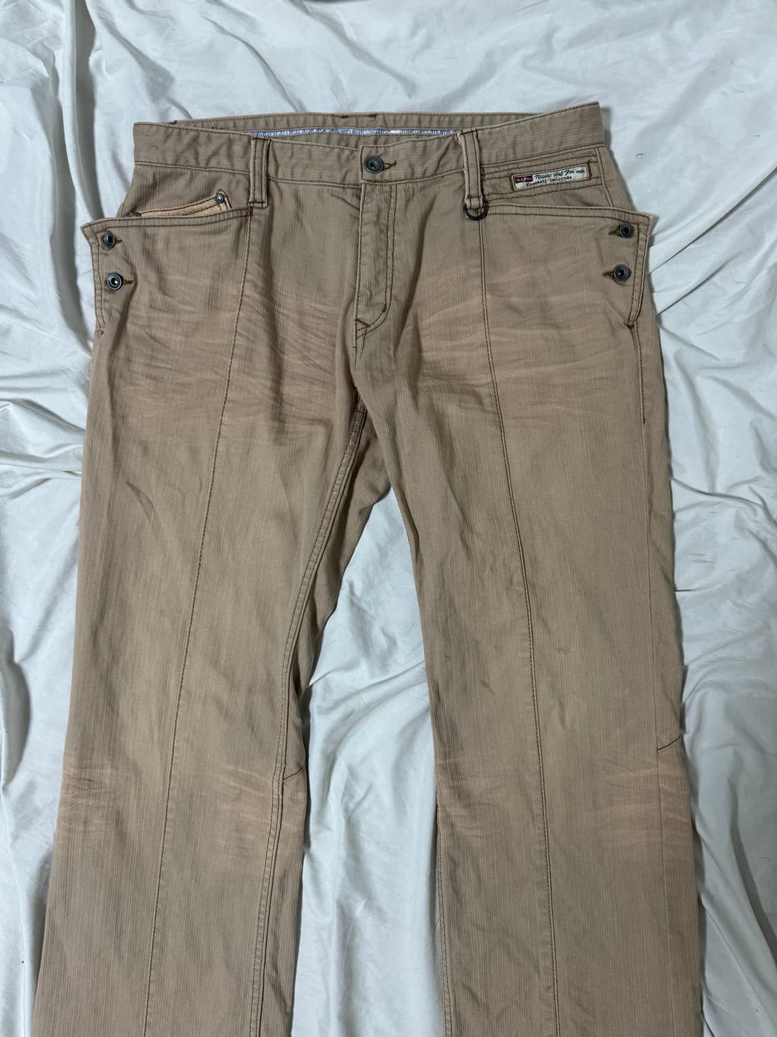 니콜 클럽 포 맨 워싱 플레어 팬츠 y2k vkei 펑크 상품이미지4