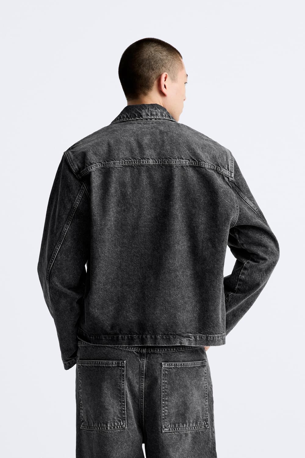 자라 크롭핏 데님 자켓 24FW (XL, 새상품) 상품이미지9