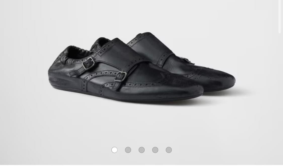 프라다 셔플 더블 몽크 스트랩 슈즈 구해요 상품이미지1