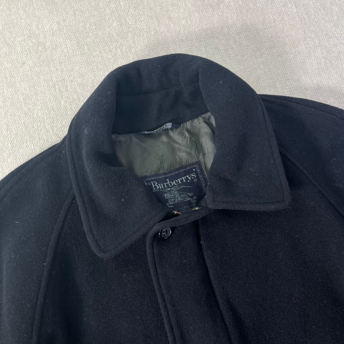 100 버버리 90s 울 블루종 자켓 상품이미지2