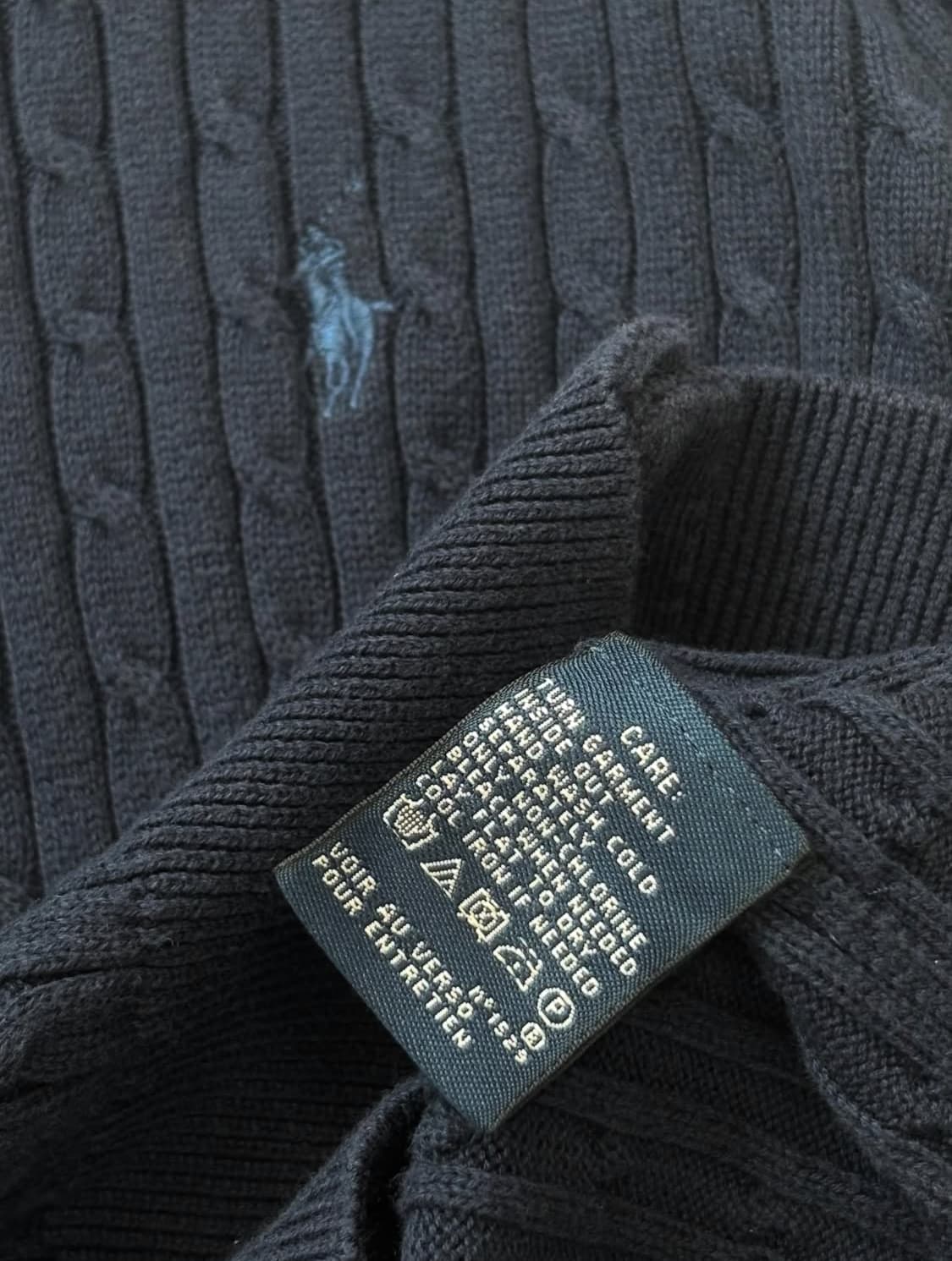 RalphLauren 랄프로렌 네이비 케이블 니트가디건 상품이미지8