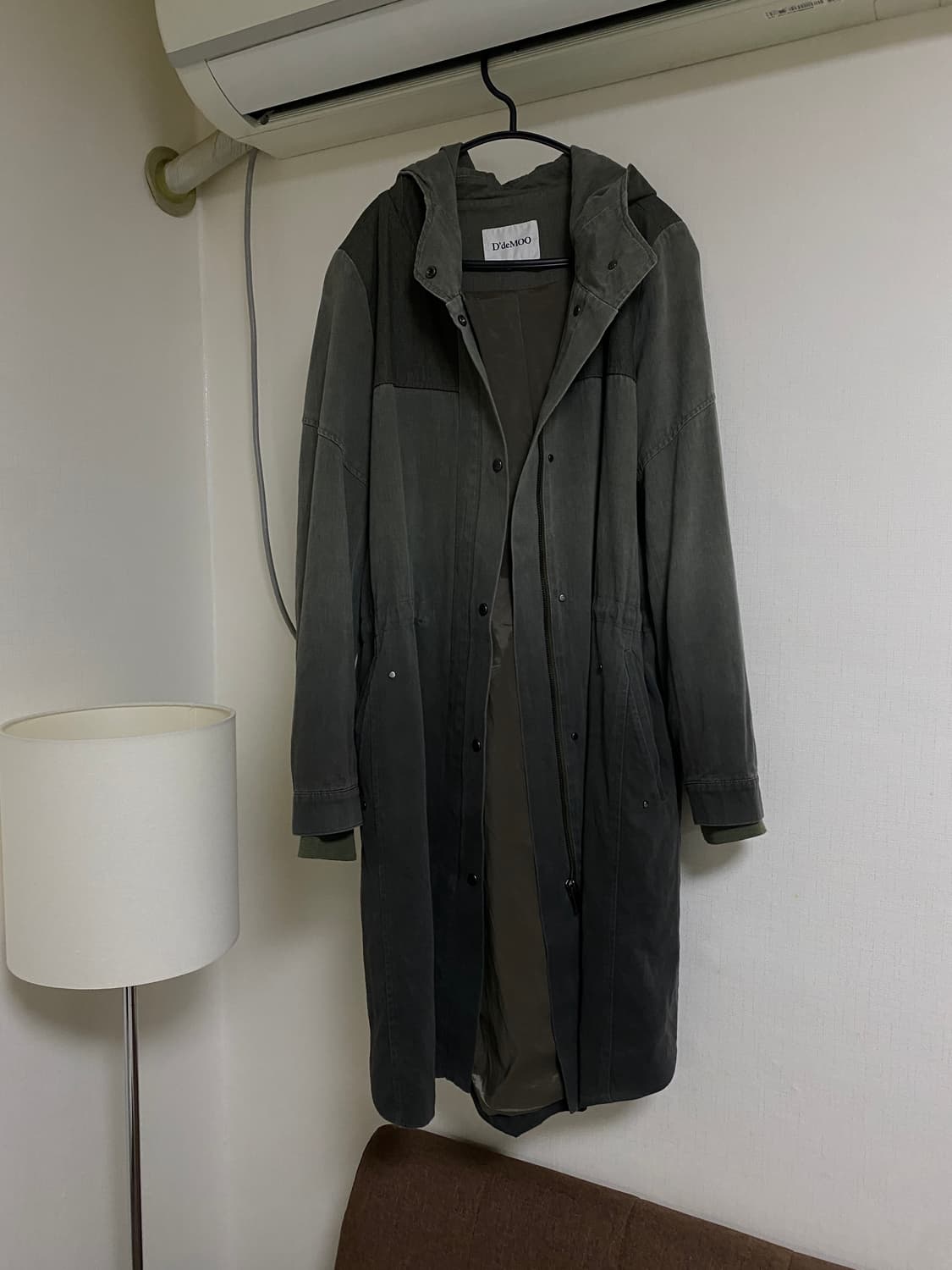 D’deMoo 롱 후드 코트 상품이미지1