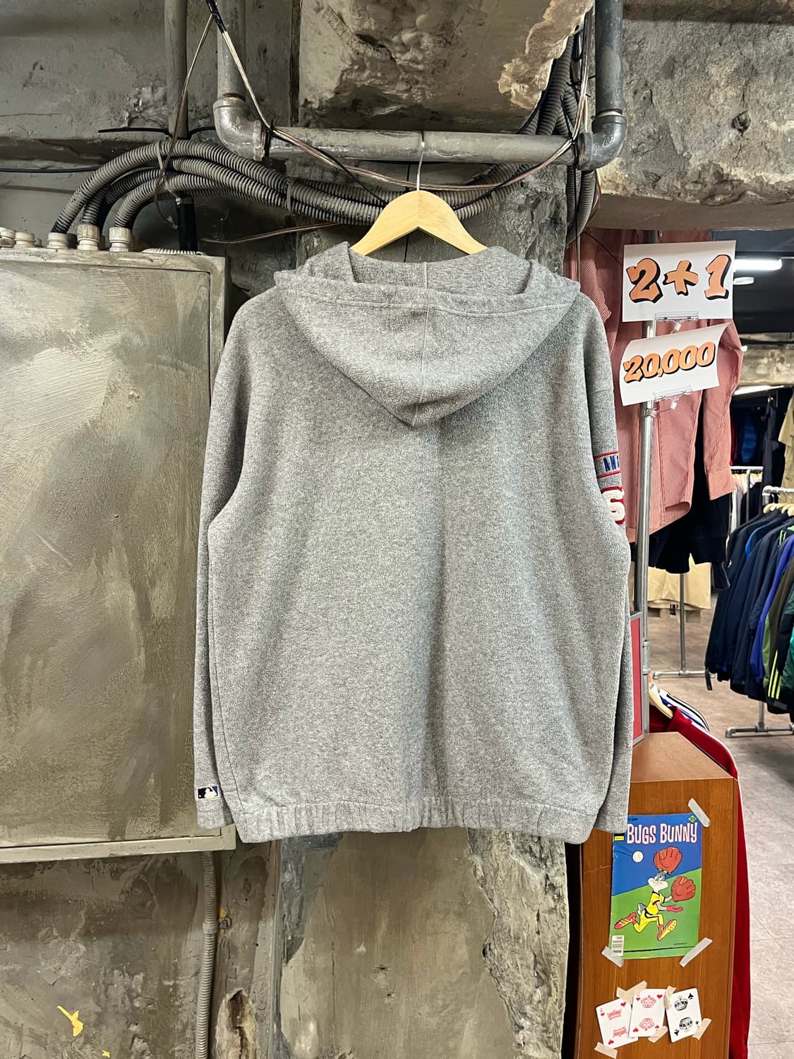 엠엘비 플리스 후드집업 그레이 95 #csz3258 상품이미지2