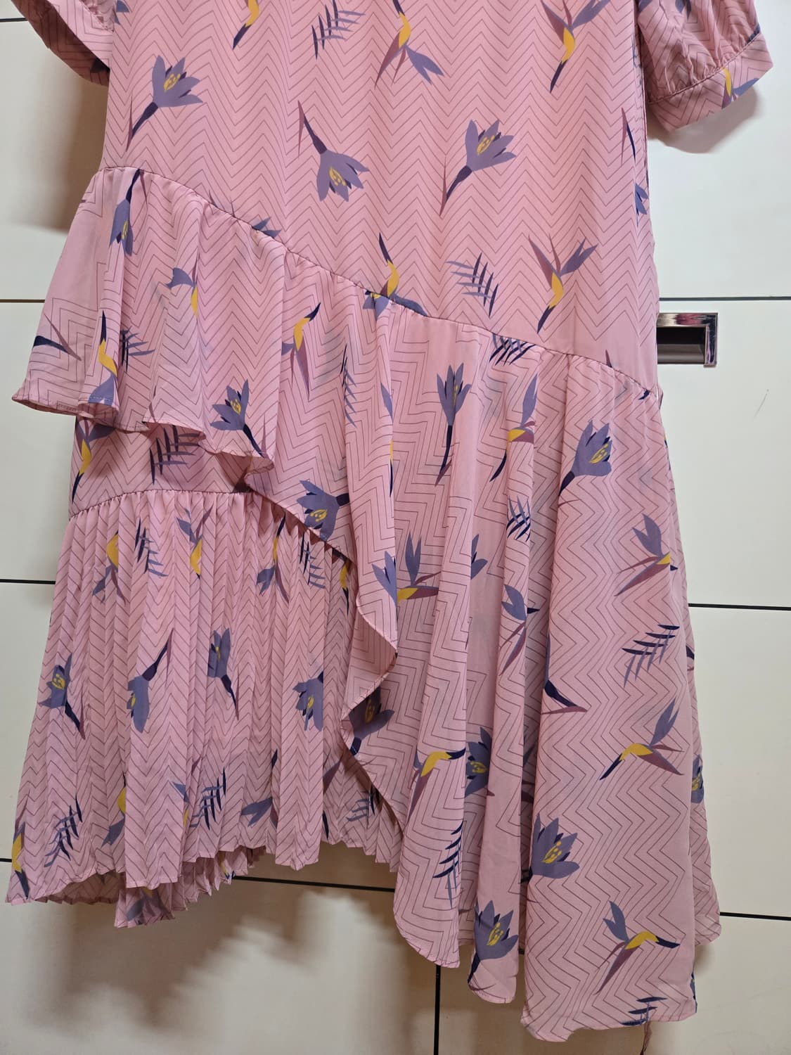 오앨 인디핑크 쉬폰 원피스(새상품) 상품이미지4