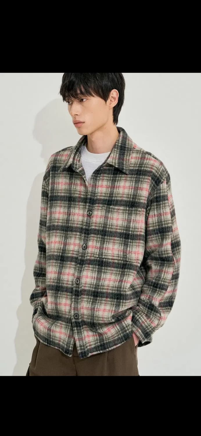 시스템옴므 알파카 블렌드 니트 칼라 셔츠 구합니다. 상품이미지2