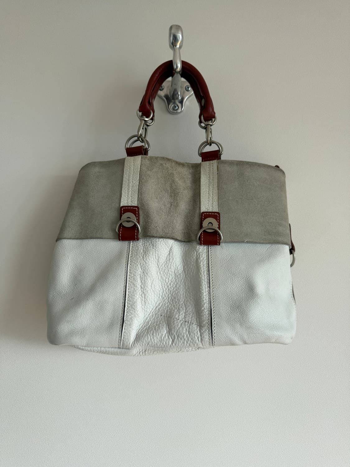 Pre owned 레더 토트백 상품이미지5