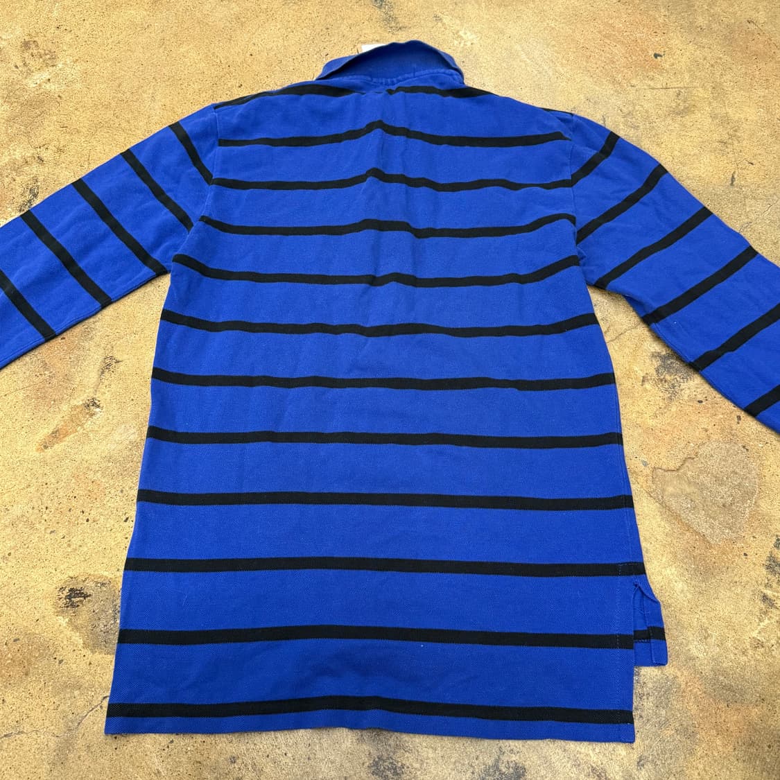 폴로 랄프로렌 블루 스트라이프 카라 긴팔티셔츠 상품이미지4