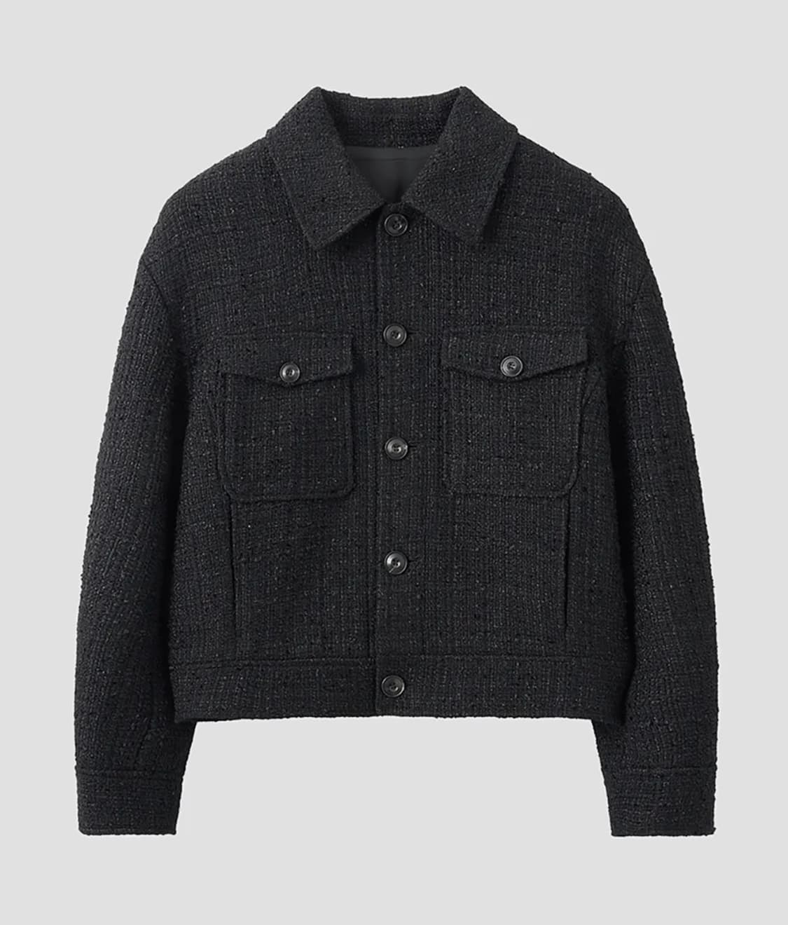 [48] 노이어 펜시 트위드 트러커 자켓 (블랙) 상품이미지2