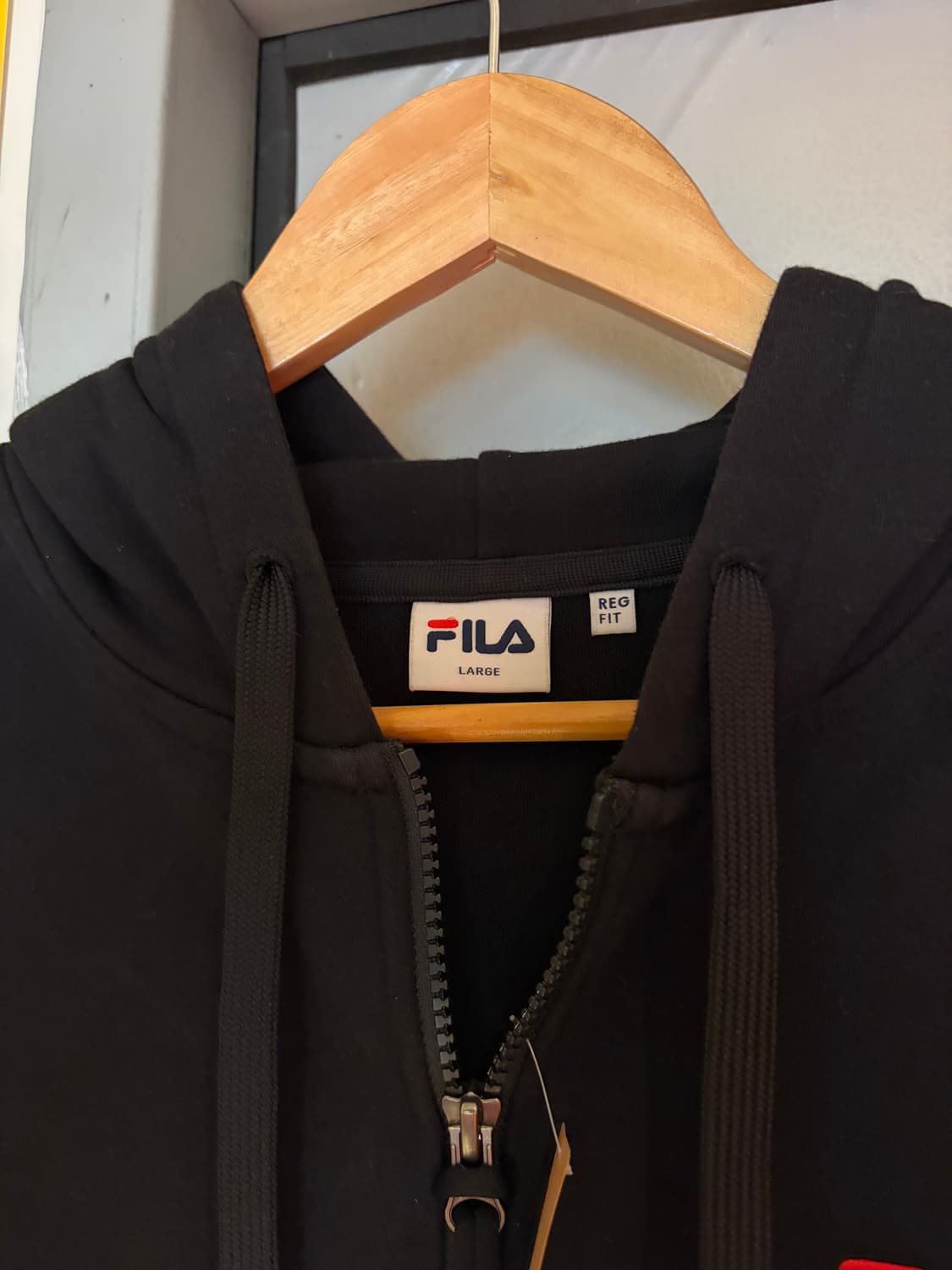 휠라 로고 후드집업 상품이미지3