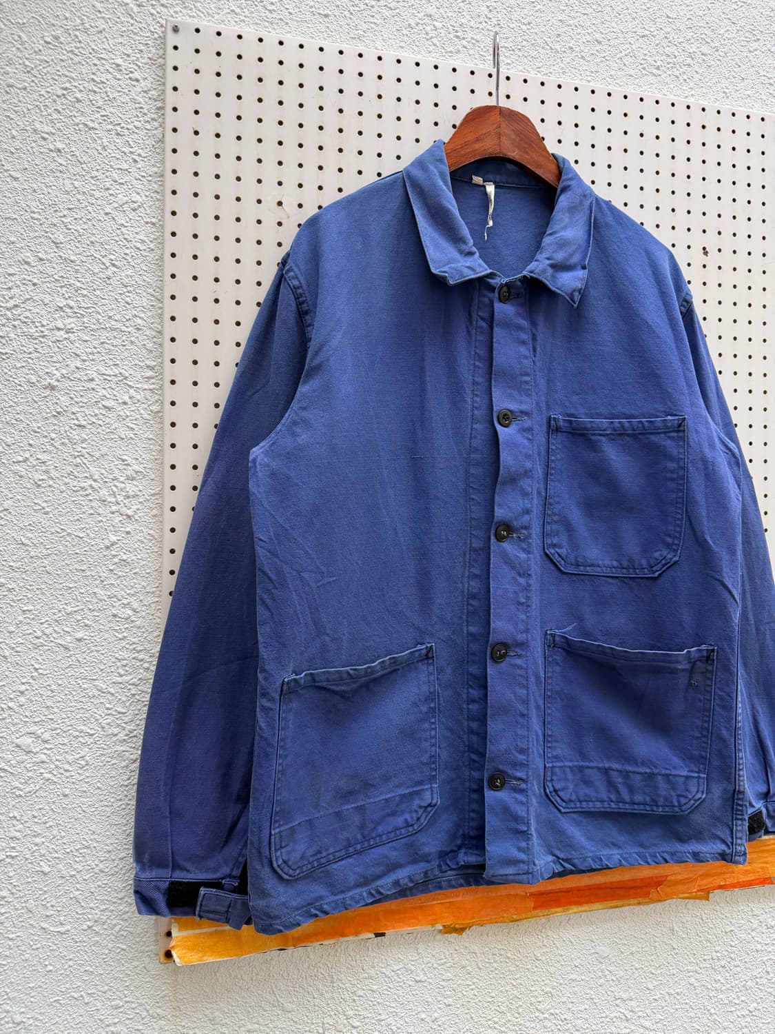 1980s BLEACH FADED GERMAN WORK 프렌치워크자켓 상품이미지4