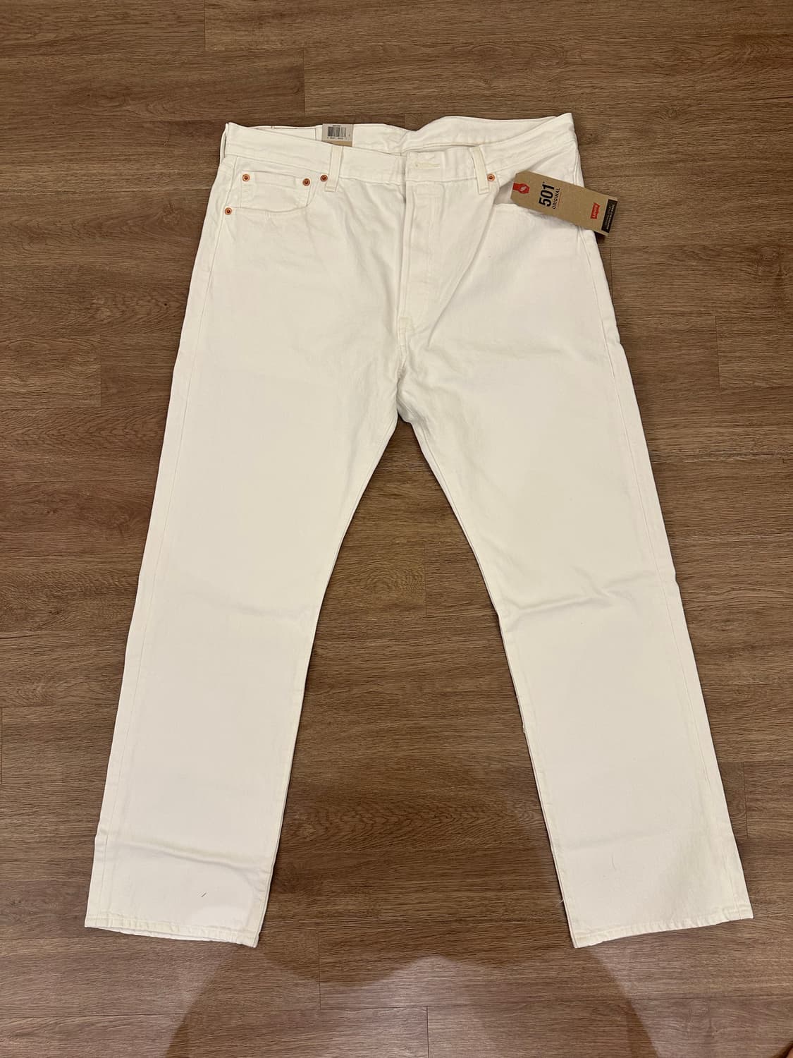 [새상품] 리바이스 501 화이트 진 35x30 상품이미지1