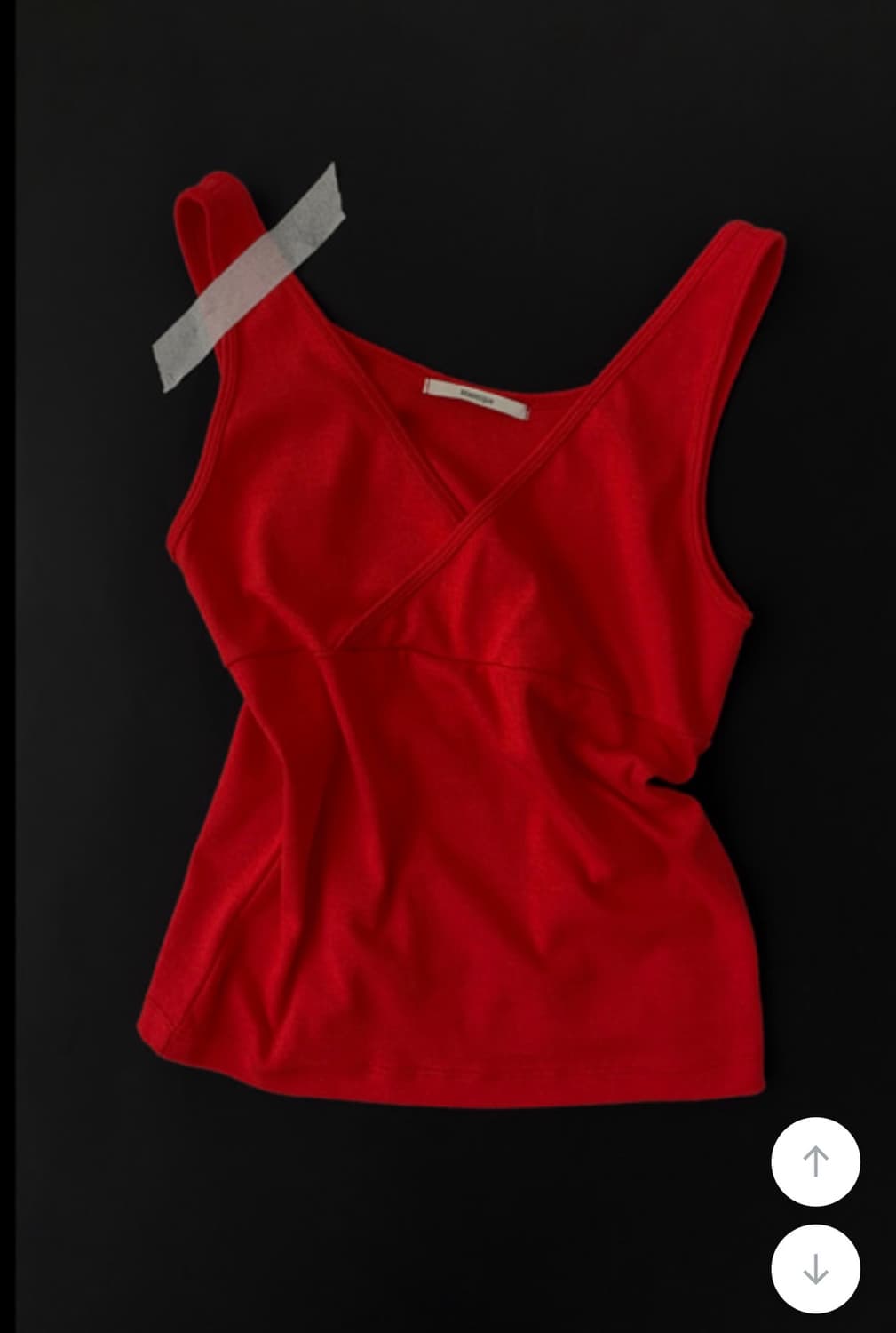 매니크 티어넌 레이어드 브이넥 나시 상품이미지5