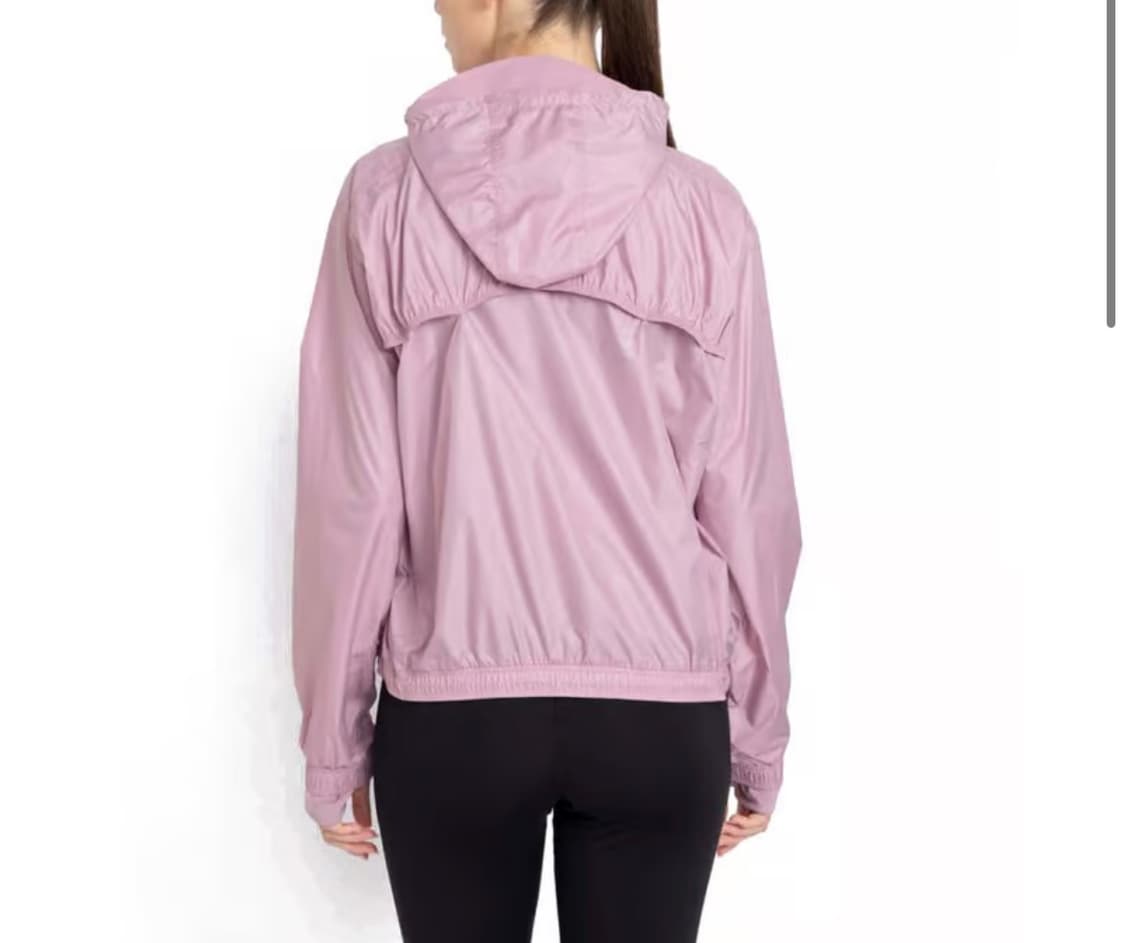 아디다스 핑크 후드 바람막이 아시안핏 여성 L 상품이미지3