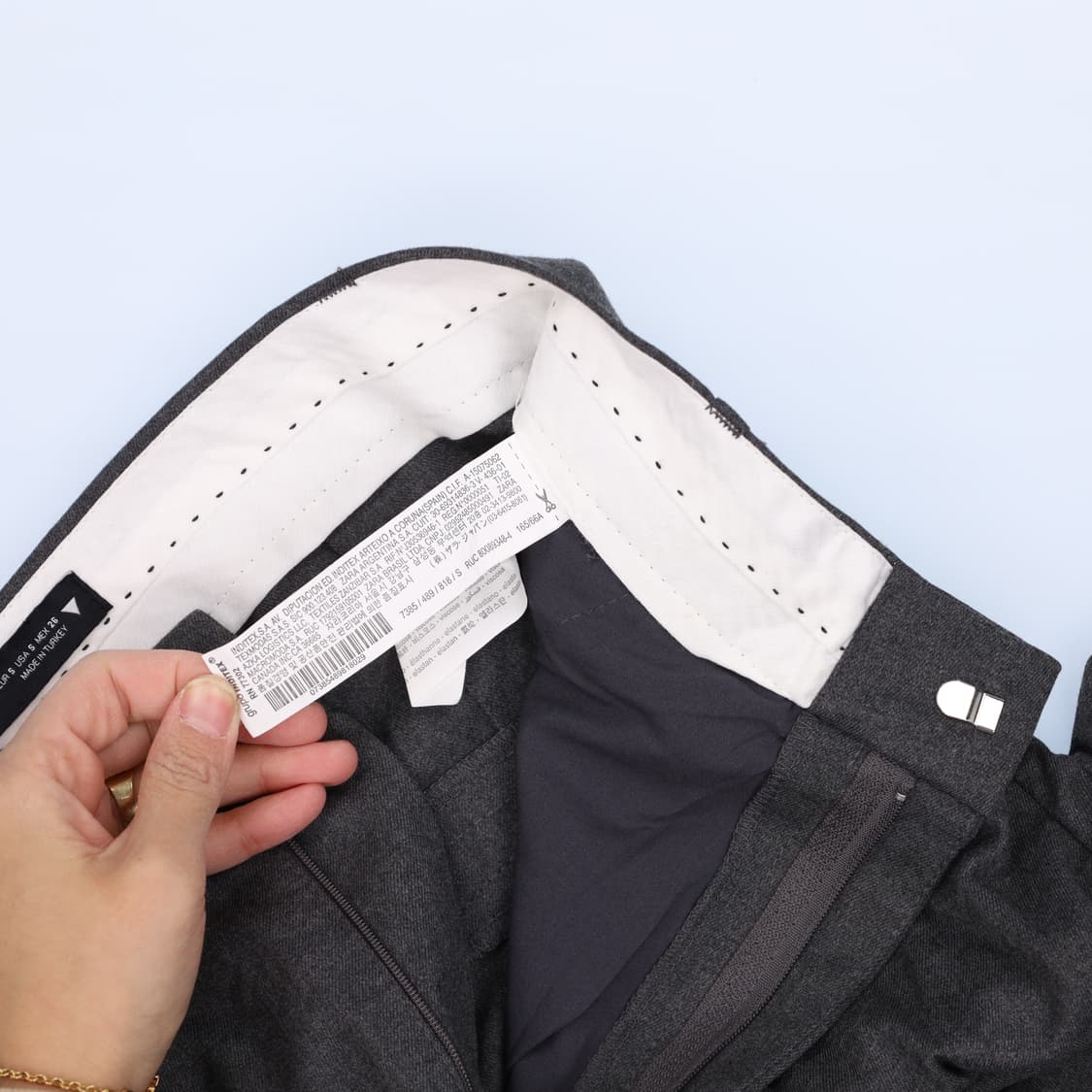 [EUR S] 새상품 자라 여성 핀턱 와이드 슬랙스 1204HR2 상품이미지4