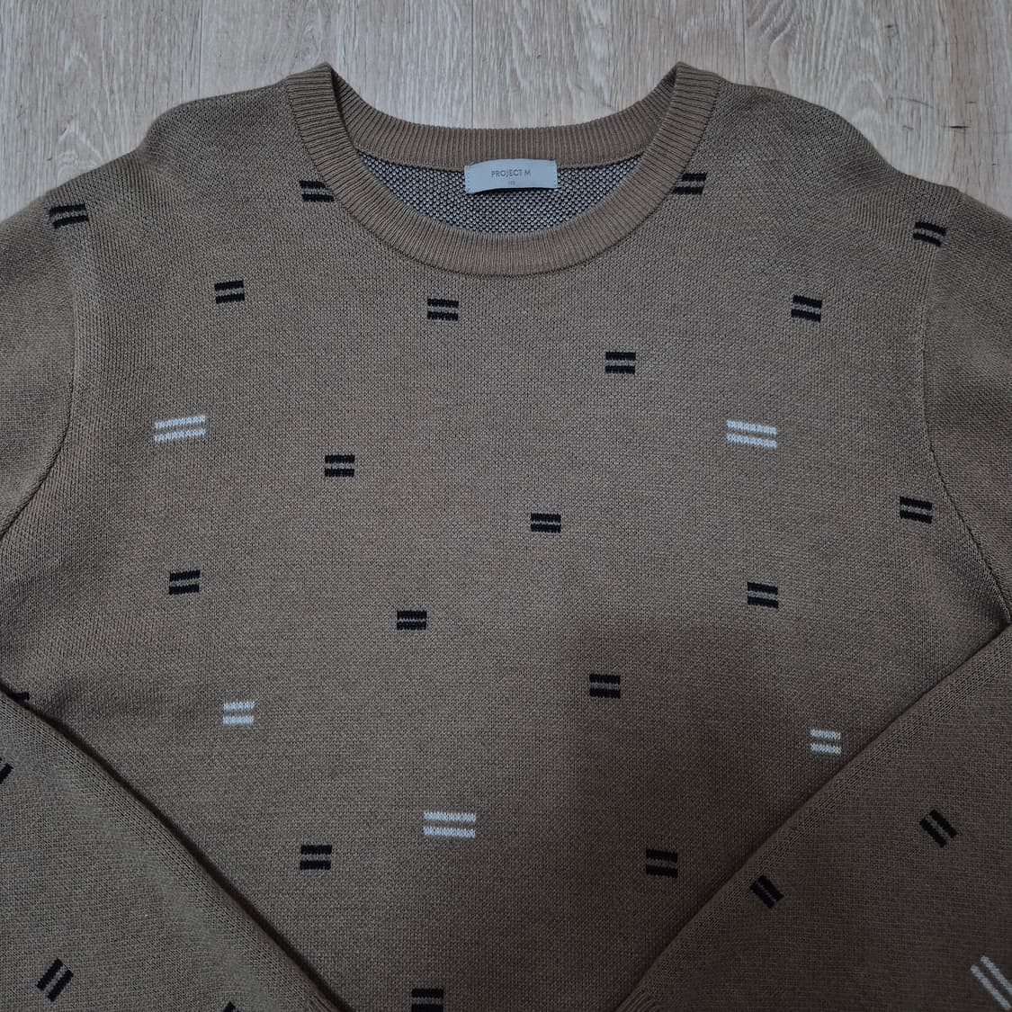 프로젝트 엠 멀티로고 니트 상품이미지2