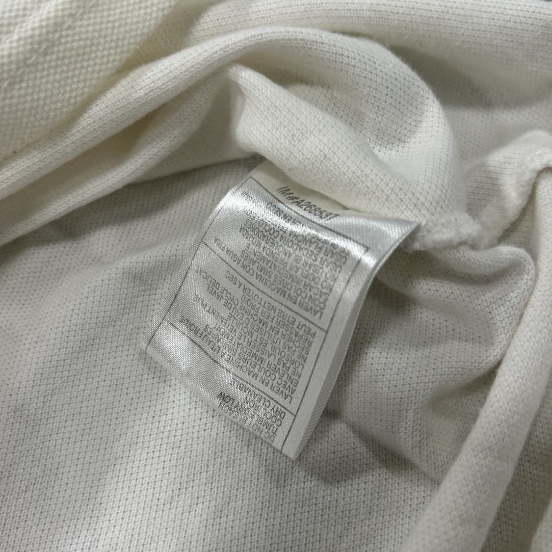 아베크롬비 화이트 반팔 폴로티 L 상품이미지4