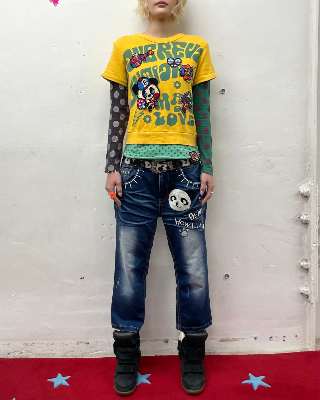 Love Multi-Dot Panda Layered Long Sleeve 상품이미지6