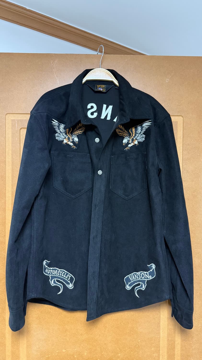 벤슨 스웨이드 셔츠 자켓 L Vanson leathers 상품이미지1