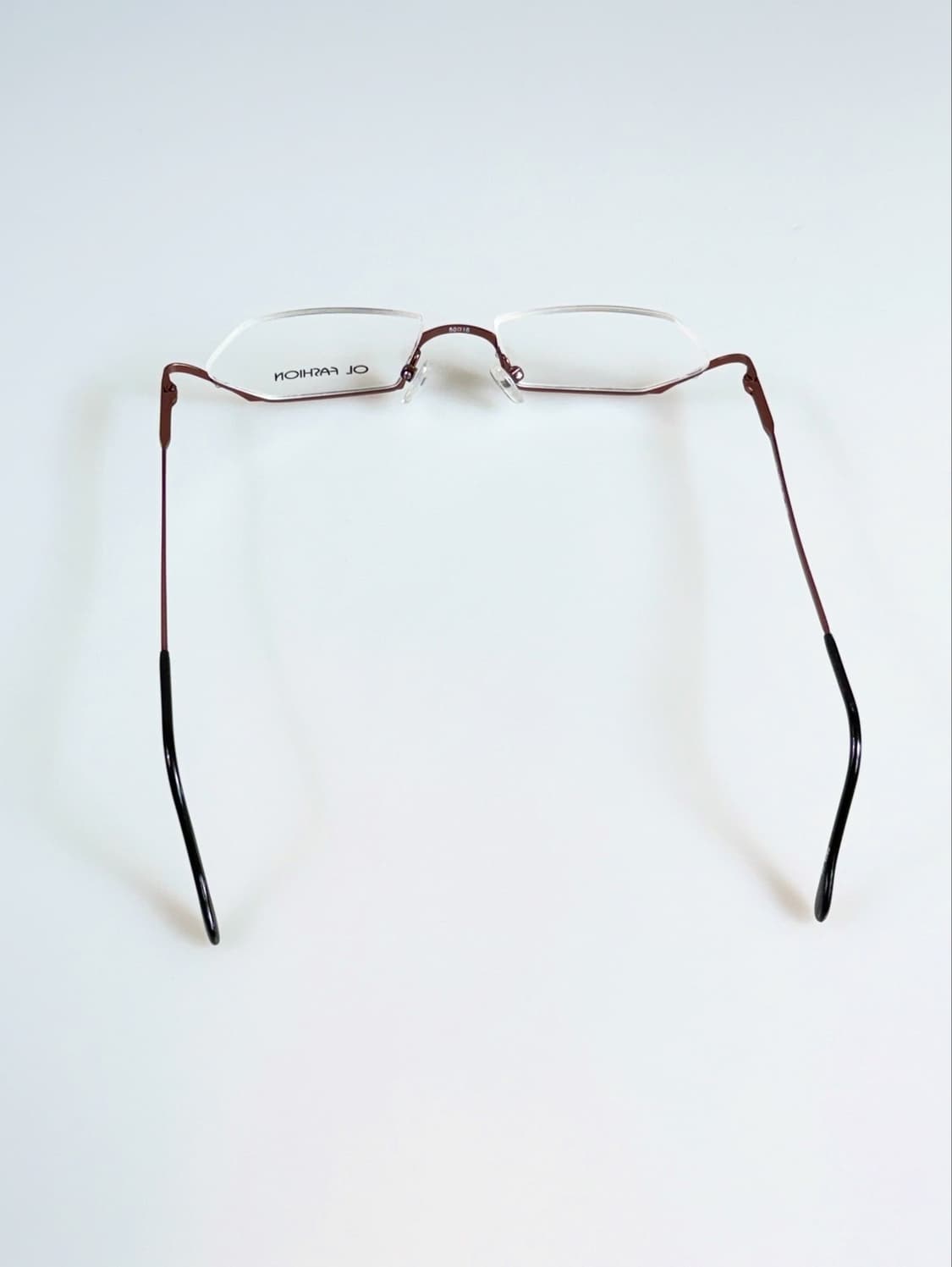 90s OL FASHION 스퀘어 언더림 빈티지 데드스탁 안경 상품이미지5