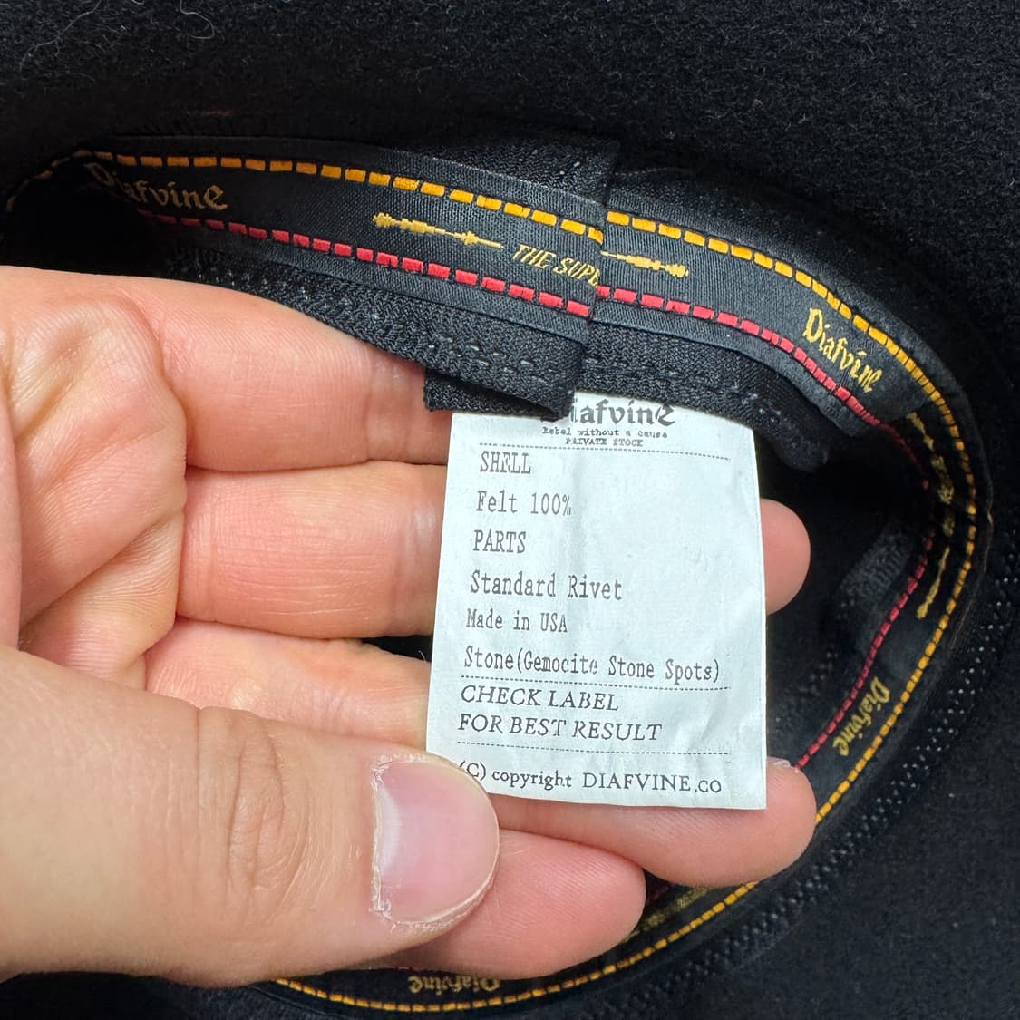 디아프바인 블랙리벳 플로피헷 모자  상품이미지5