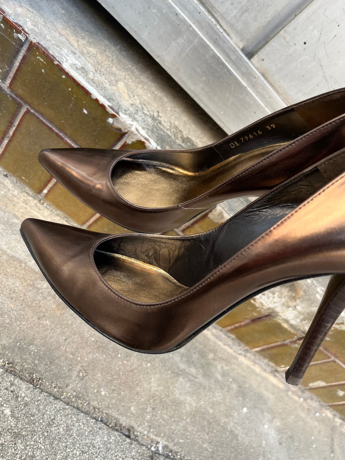 골드 브라운 하이힐 250 상품이미지8